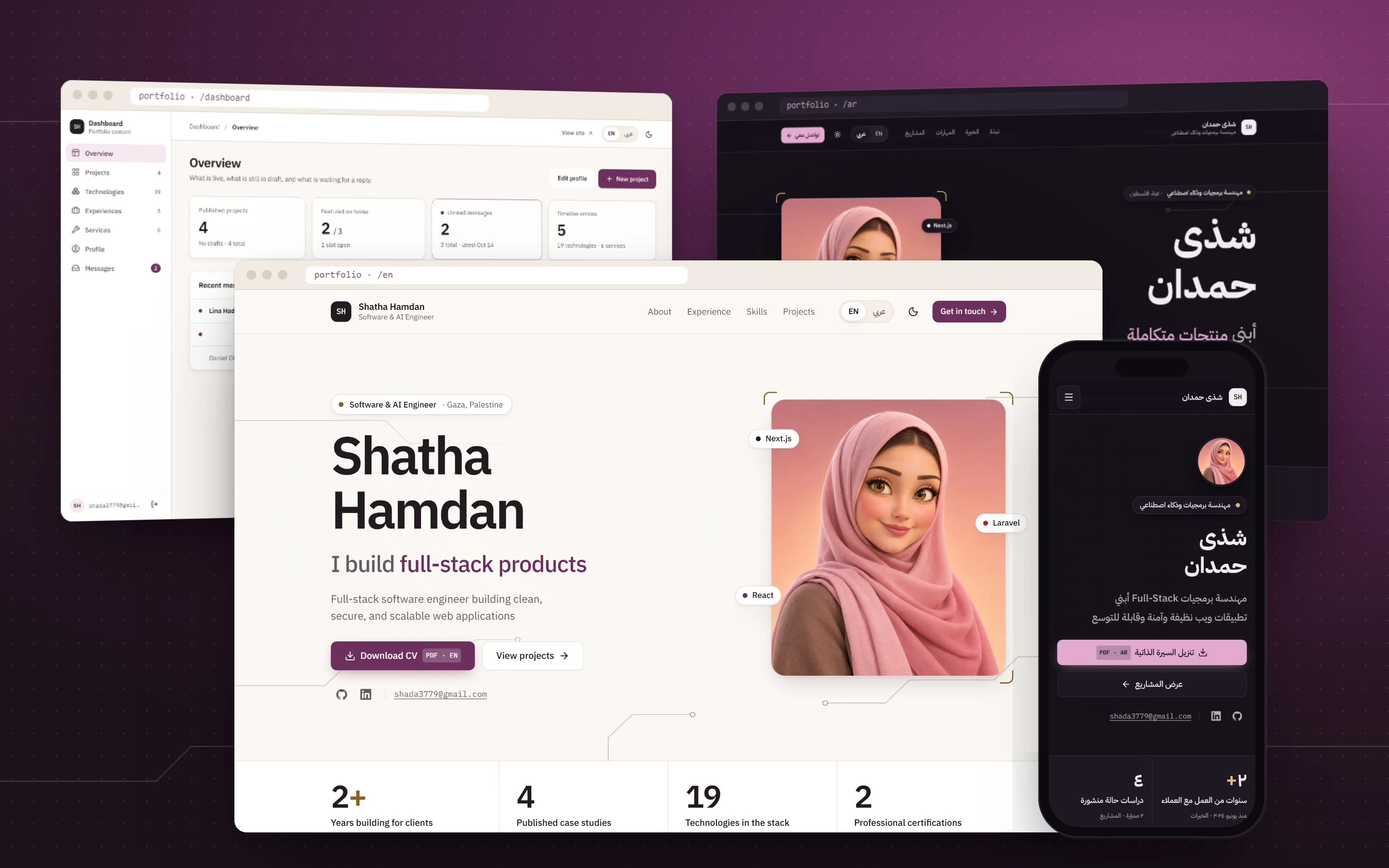 Project cover: Bilingual Portfolio & Content Platform